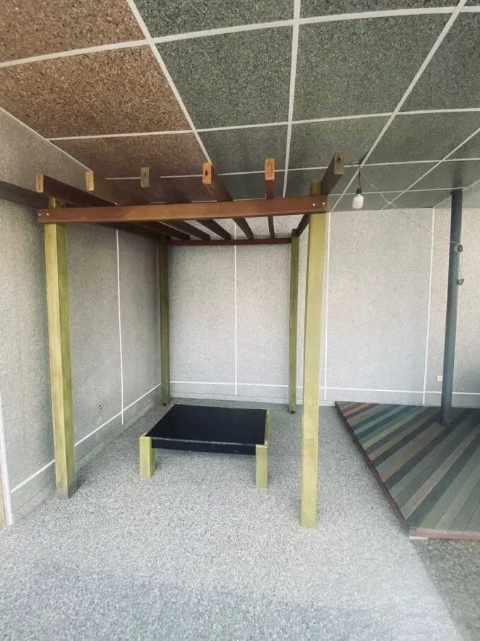 Techo y pérgolas, interior Fabricados con madera plástica